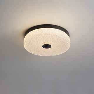 Solara Lumière de Plafond en Verre Givré Texturé Minimaliste