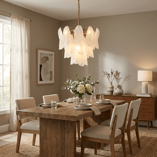 Fuchsia Chandelier-Neutral Decor