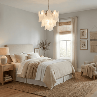 Fuchsia Chandelier-Neutral Decor
