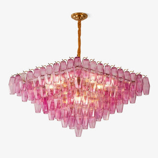 Aurora Lustre Fuchsia Prisme Inversé Pyramide