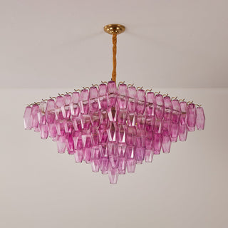 Aurora Lustre Fuchsia Prisme Inversé Pyramide