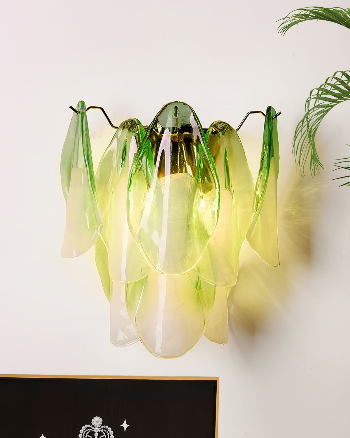 Opheli Petal Glass Wall Lamp-Neutral Decor