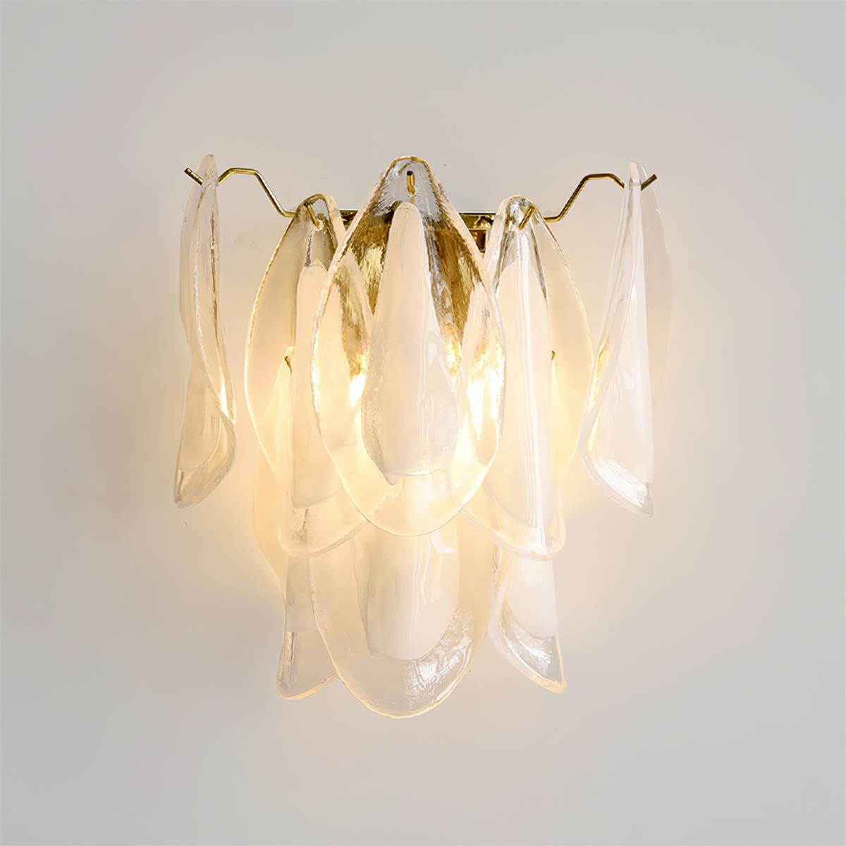 Opheli Petal Glass Wall Lamp-Neutral Decor