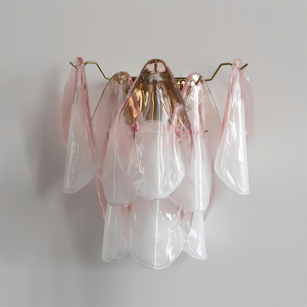 Opheli Petal Glass Wall Lamp-Neutral Decor