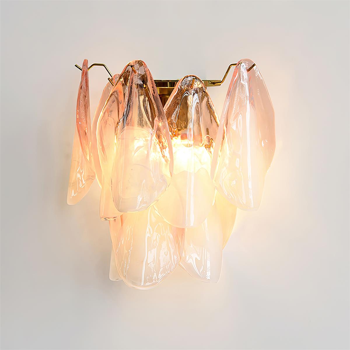 Opheli Petal Glass Wall Lamp-Neutral Decor