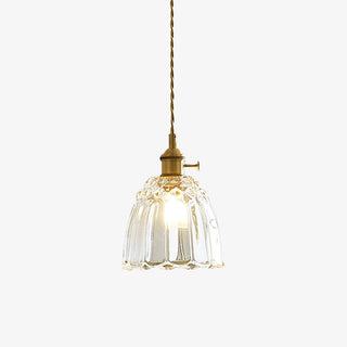 Nerithce Suspension Luxueuse en Laiton et Verre