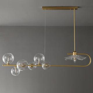 Lustra Suspension en Verre Doré Laiton