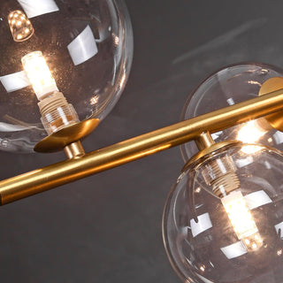 Lustra Suspension en Verre Doré Laiton