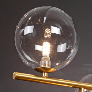 Lustra Suspension en Verre Doré Laiton