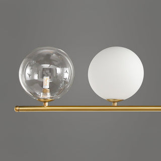 Lustra Suspension en Verre Doré Laiton