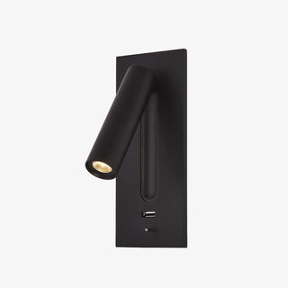 Aare Moderne Minimaliste Chevet Noir Luminaire Mural-Luire