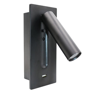 Aare Moderne Minimaliste Chevet Noir Luminaire Mural-Luire