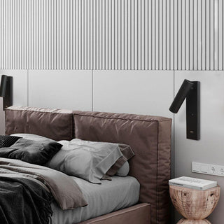 Aare Moderne Minimaliste Chevet Noir Luminaire Mural-Luire