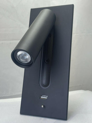Aare Moderne Minimaliste Chevet Noir Luminaire Mural-Luire