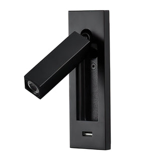 Aare Moderne Minimaliste Chevet Noir Luminaire Mural-Luire