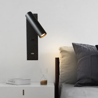 Aare Moderne Minimaliste Chevet Noir Luminaire Mural-Luire