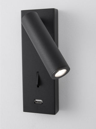 Aare Moderne Minimaliste Chevet Noir Luminaire Mural-Luire