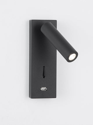 Aare Moderne Minimaliste Chevet Noir Luminaire Mural-Luire