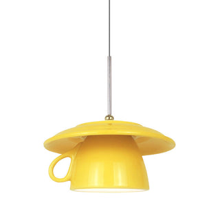 Valentina Moderne Coloré Tasse Céramique LED Suspension Chambre à Coucher
