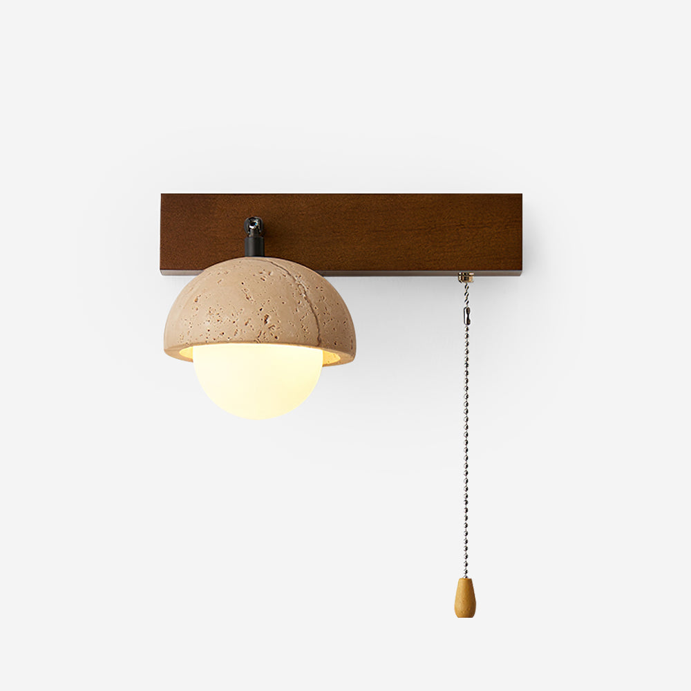 Gevon Travertine Wall Lamp-Neutral Decor
