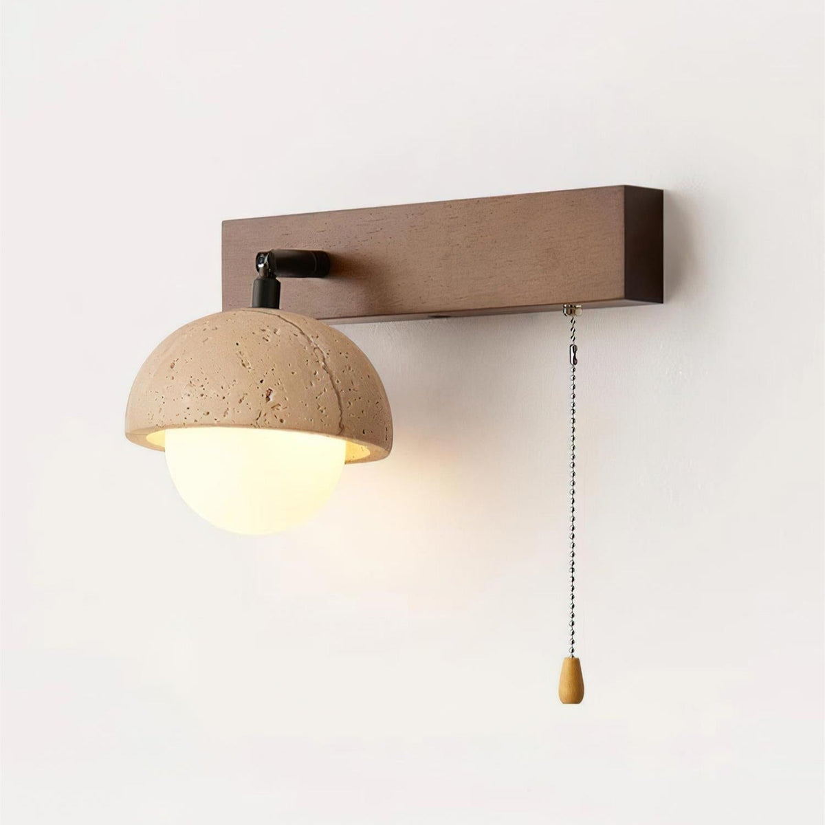 Gevon Travertine Wall Lamp-Neutral Decor