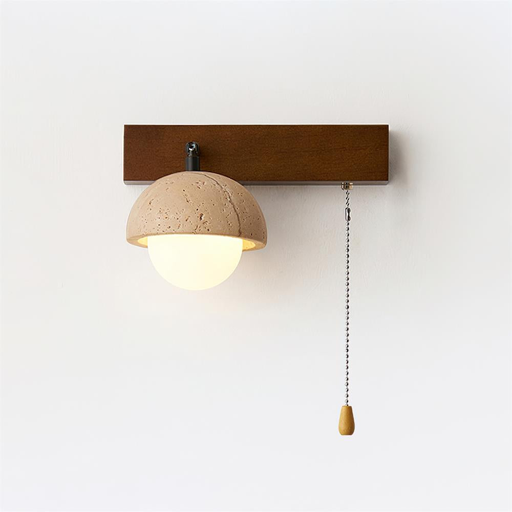 Gevon Travertine Wall Lamp-Neutral Decor