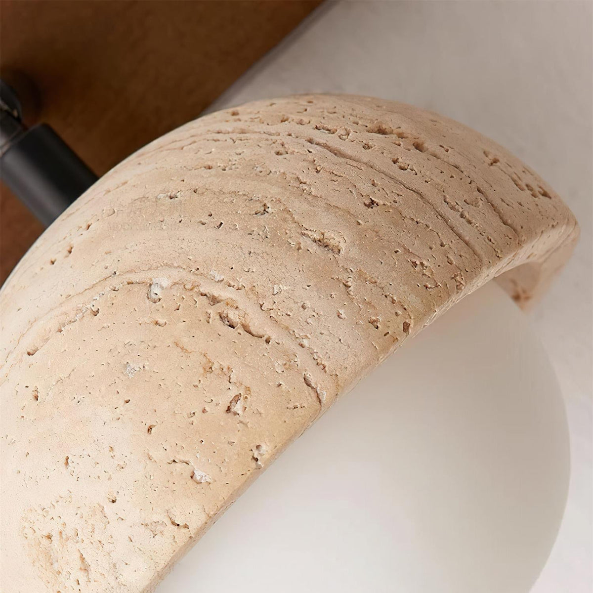 Gevon Travertine Wall Lamp-Neutral Decor
