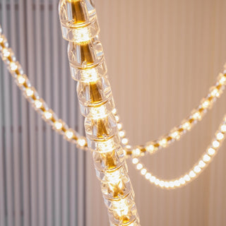 Lustra Lustre Cristal Doré LED 3-Lignes