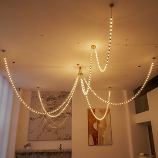 Lustra Lustre Cristal Doré LED 3-Lignes