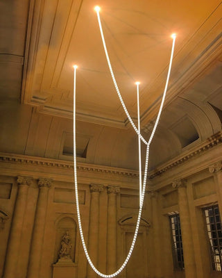 Lustra Lustre Chrome Cristal Entrelacé Lignes