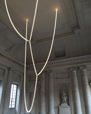 Lustra Lustre Chrome Cristal Entrelacé Lignes