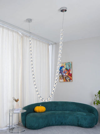 Lustra Lustre Cristal Doré LED 3-Lignes