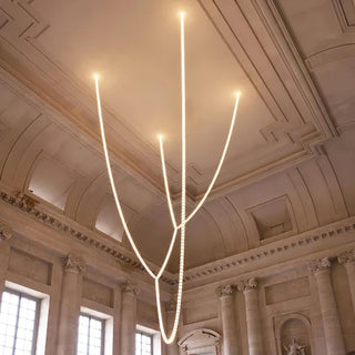 Lustra Lustre Cristal Doré LED 3-Lignes