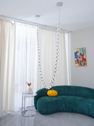 Lustra Lustre Cristal Doré LED 3-Lignes