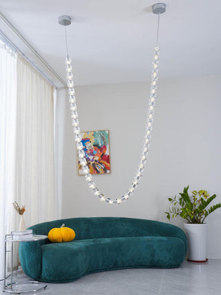 Lustra Lustre Cristal Doré LED 3-Lignes