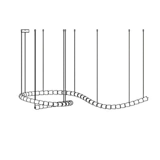 Luminara Lustre Cascade en Cristal