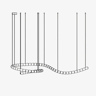 Luminara Lustre Cascade en Cristal