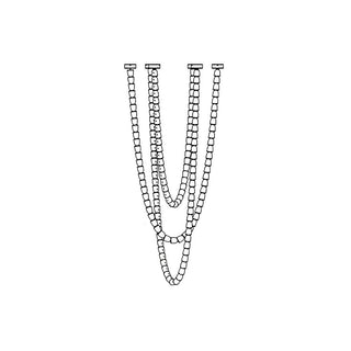 Lustra Lustre Chrome Cristal Entrelacé Lignes