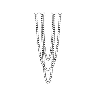 Lustra Lustre Chrome Cristal Entrelacé Lignes