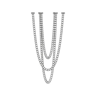 Lustra Lustre Chrome Cristal Entrelacé Lignes