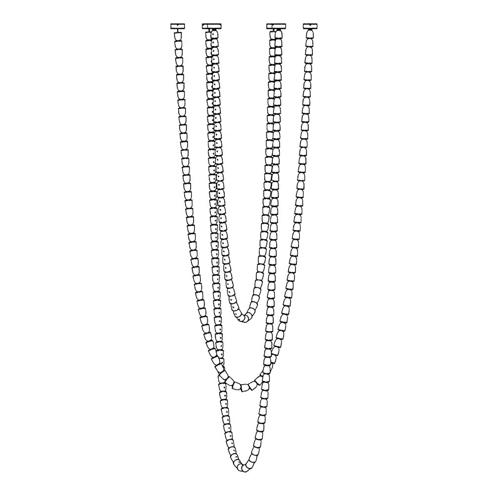 Renuna Lustre Chrome Cristal Entrelacé Lignes