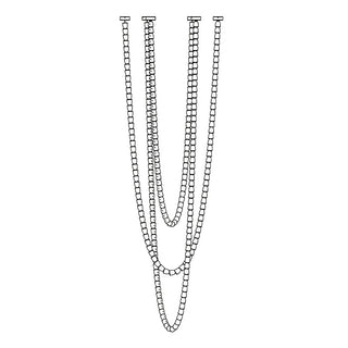 Lustra Lustre Chrome Cristal Entrelacé Lignes
