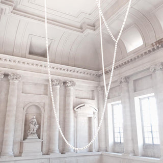 Lustra Lustre Chrome Cristal Entrelacé Lignes