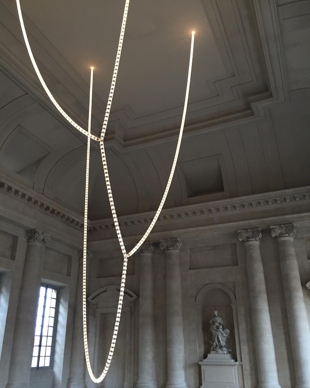Celio Lustre Cristal Doré LED 3-Lignes