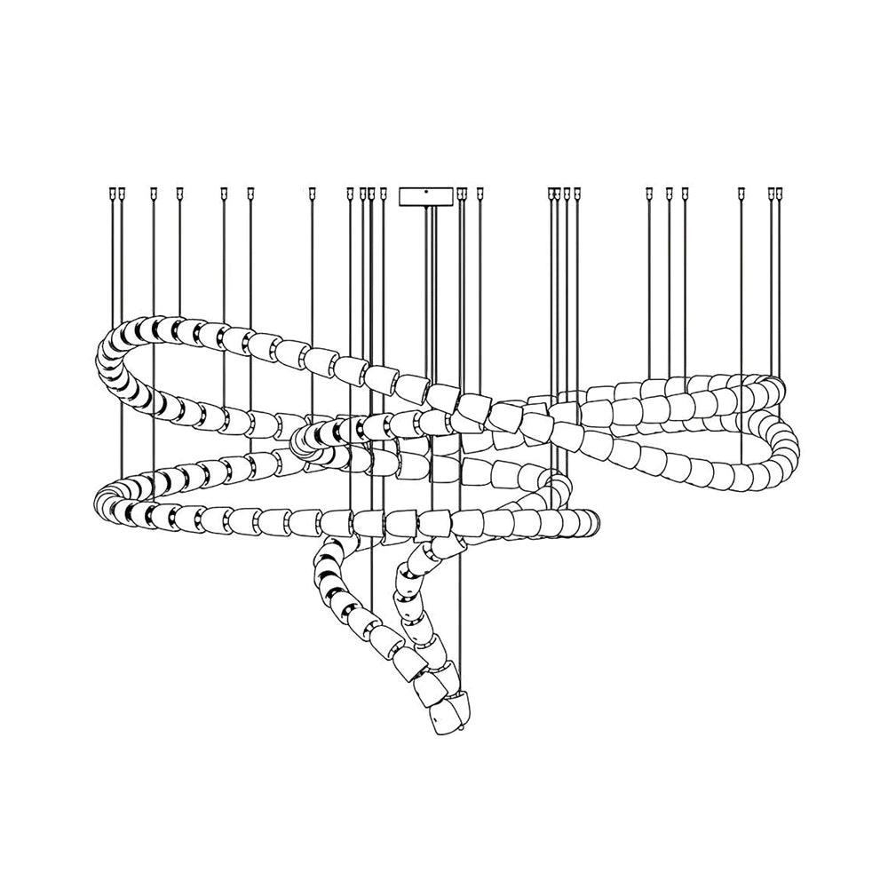 Cavenira Art Déco Crystal Lustre