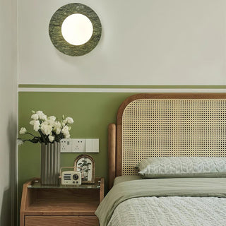 Enox Applique Murale Minimaliste à Globe en Marbre