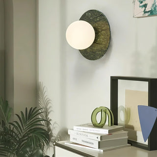 Enox Applique Murale Minimaliste à Globe en Marbre