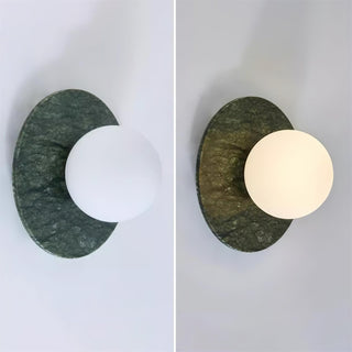 Enox Applique Murale Minimaliste à Globe en Marbre