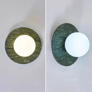Enox Applique Murale Minimaliste à Globe en Marbre