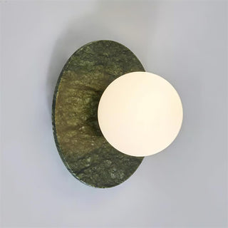 Enox Applique Murale Minimaliste à Globe en Marbre